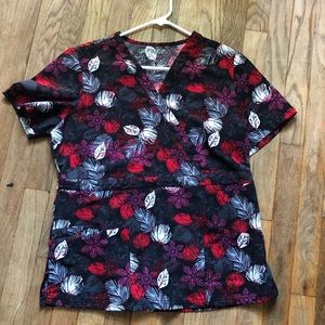 Uniform Advantage Flex scrub top- winter pattern